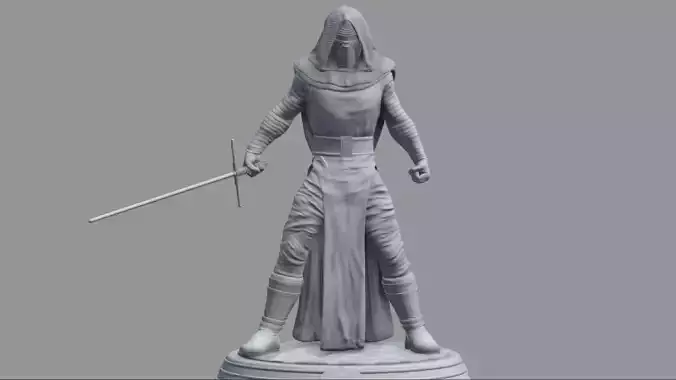 Star Wars - Kylo Ren Sith Lord 3D Print Diorama 3D print model
