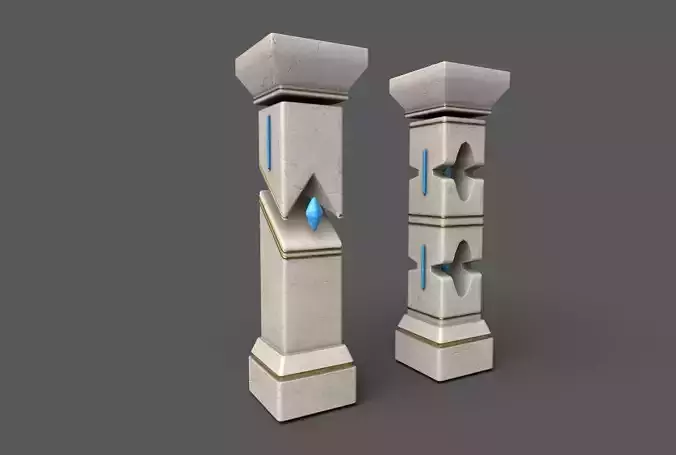 Marble Pillar Set