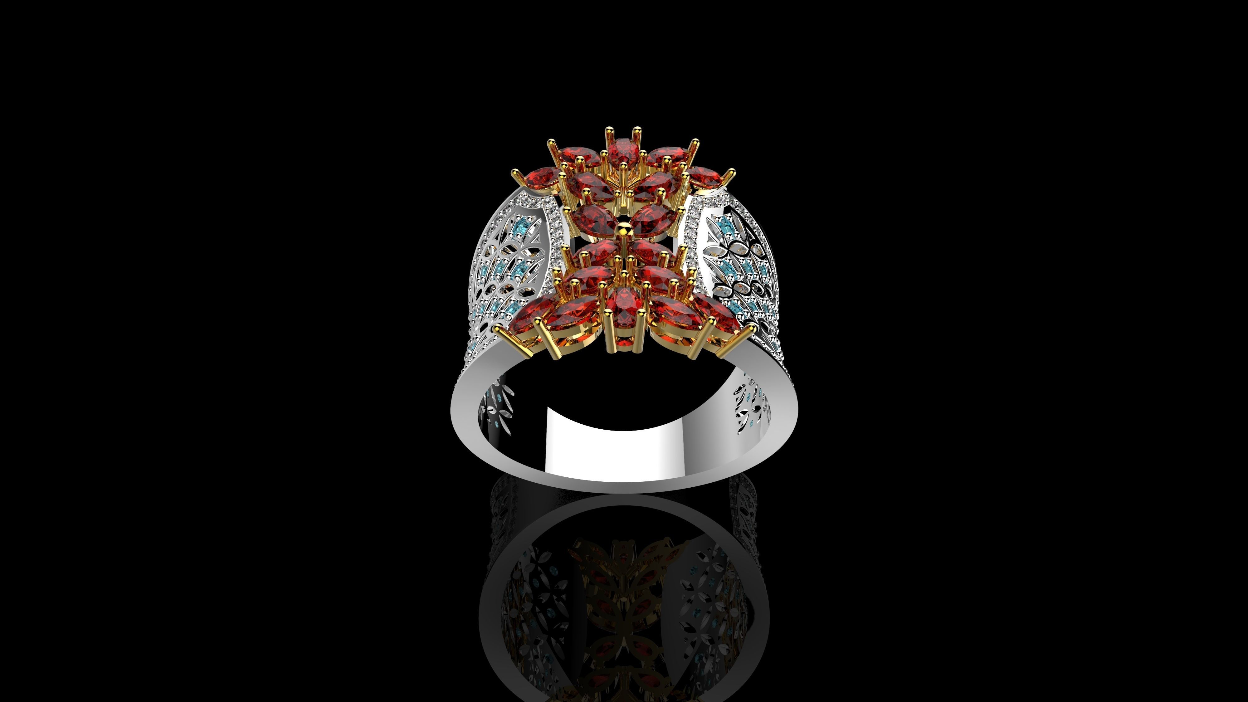 M RINGS N53 3D print model_3