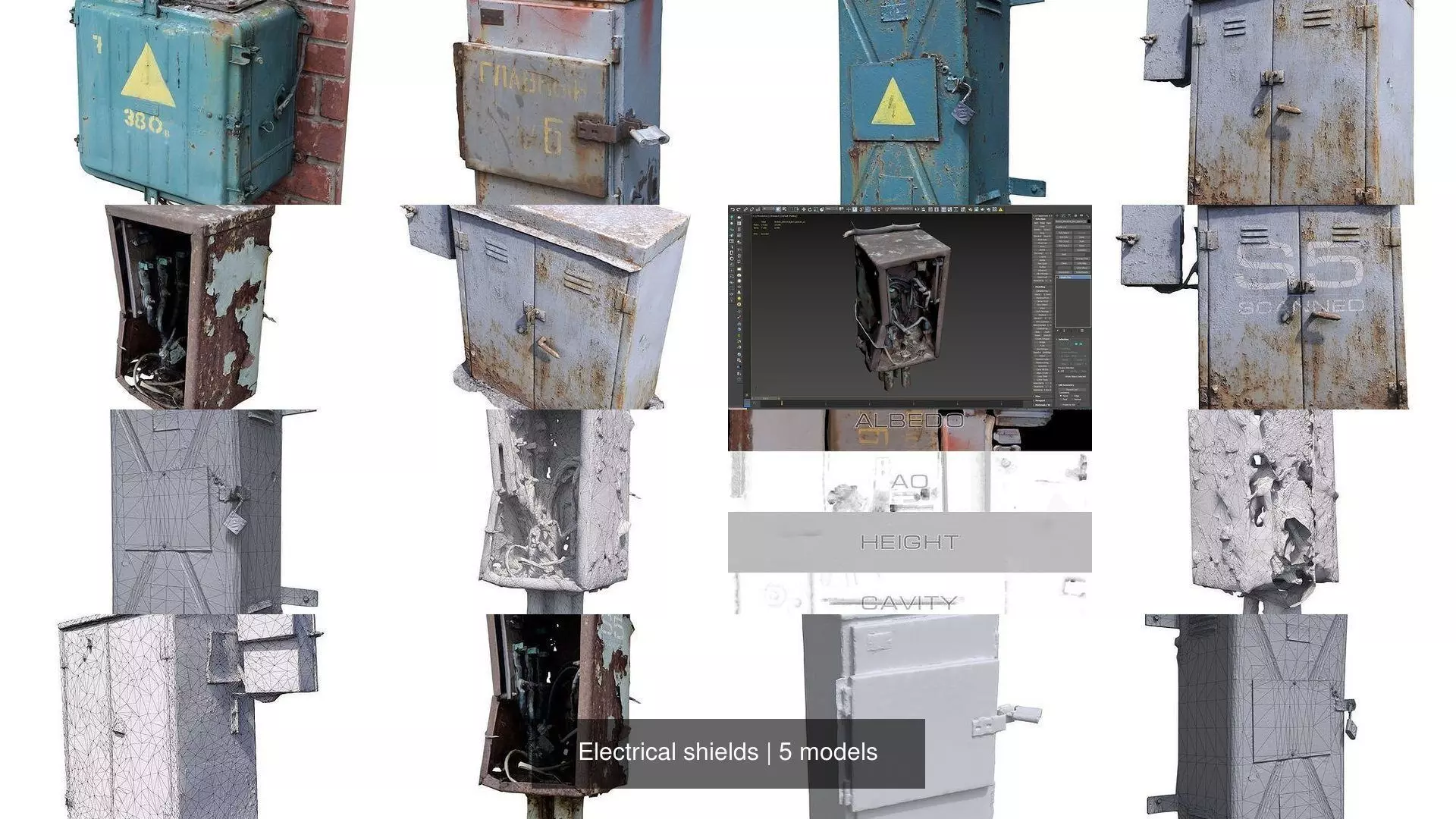 Electrical shields 3D Model Collection_3
