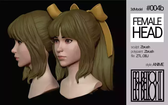 Female Anime Head 4b-Eve-No Android Body