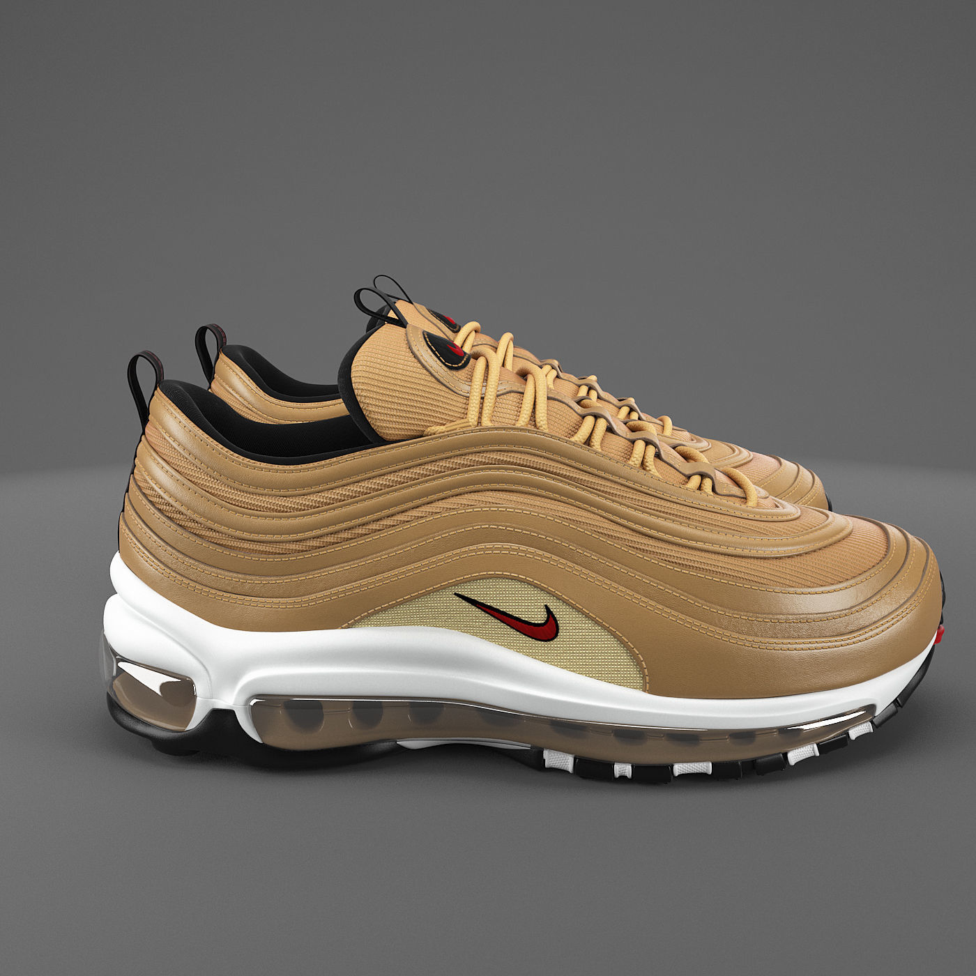 Air max 97 Nike PBR Low-poly 3D model_2