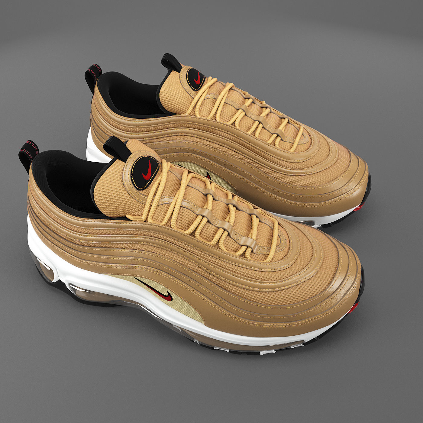 Air max 97 Nike PBR Low-poly 3D model_6
