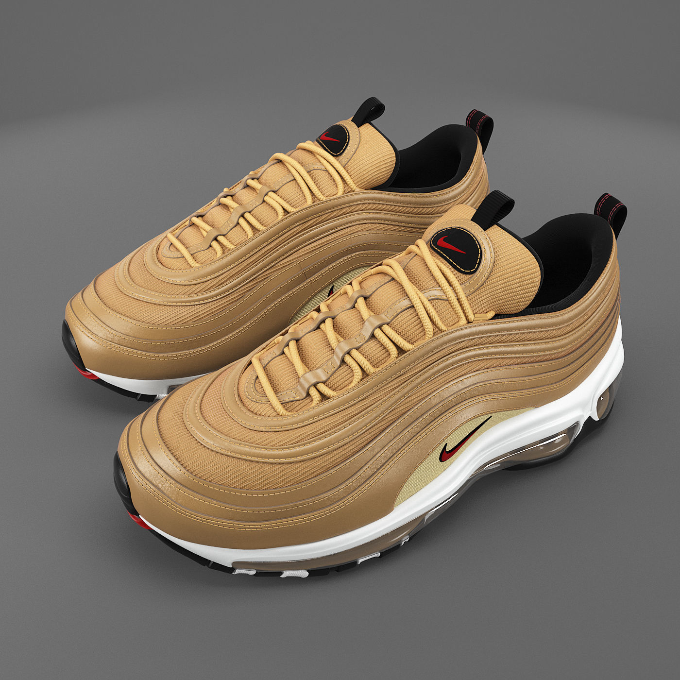 Air max 97 Nike PBR Low-poly 3D model_5