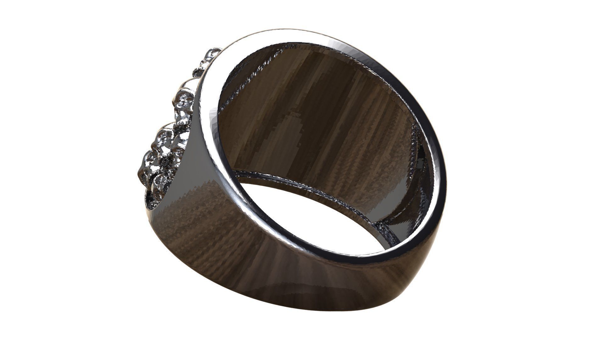 Skulls Ring 3D print model_12