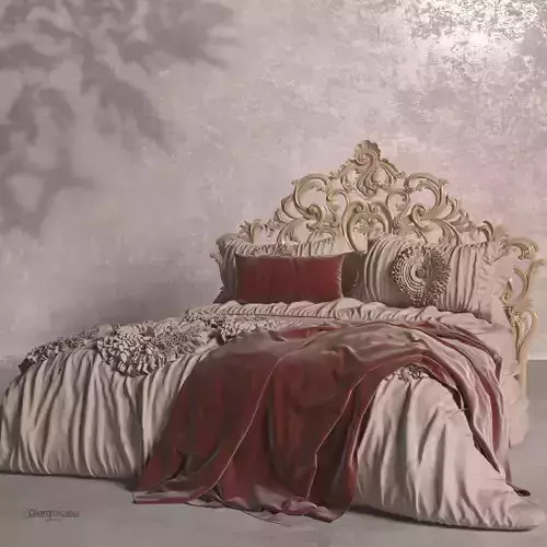 Carved Memorie Veneziane Bed by Giorgio Casa