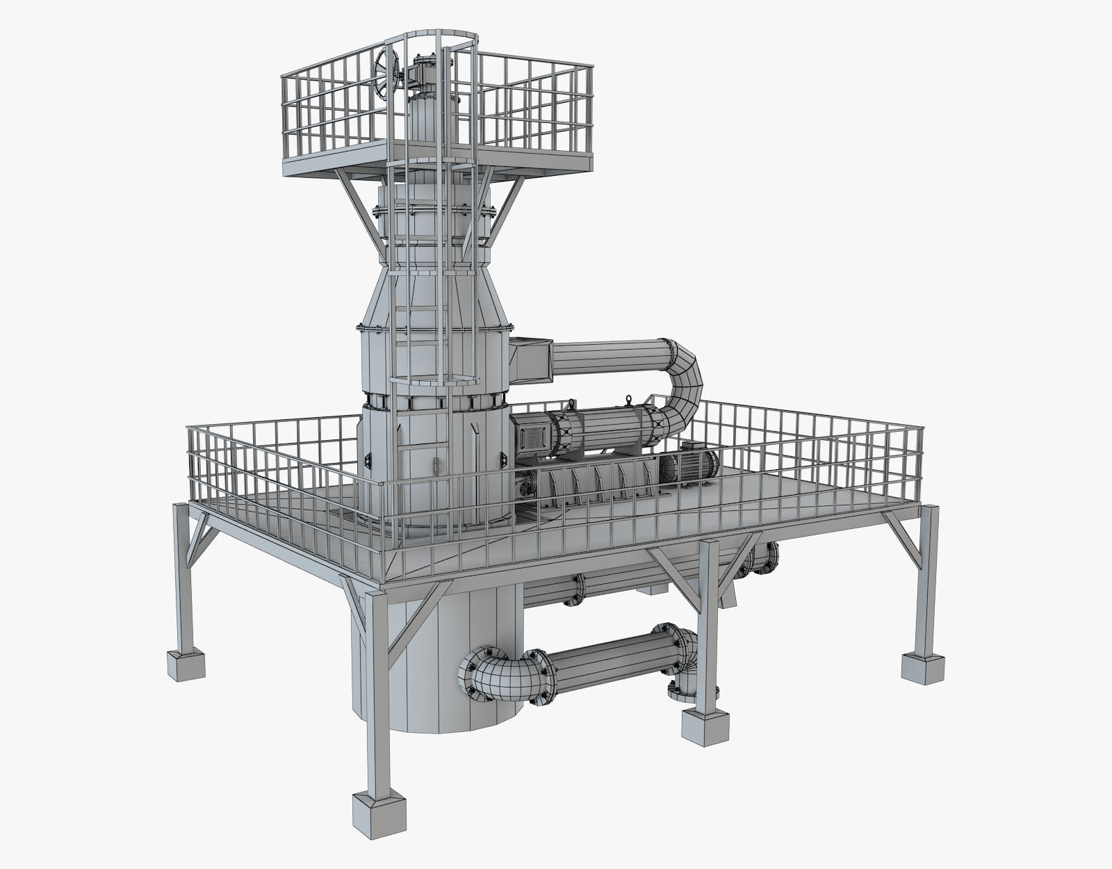 Machinery Part 1 3D model_4