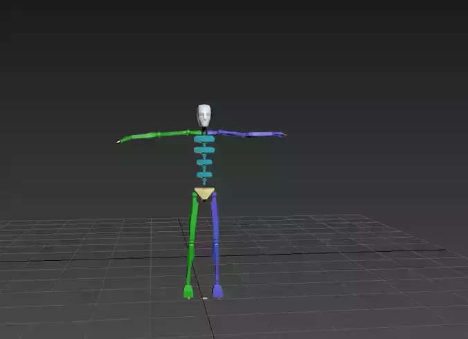 Backtuck free mocap Free 3D model