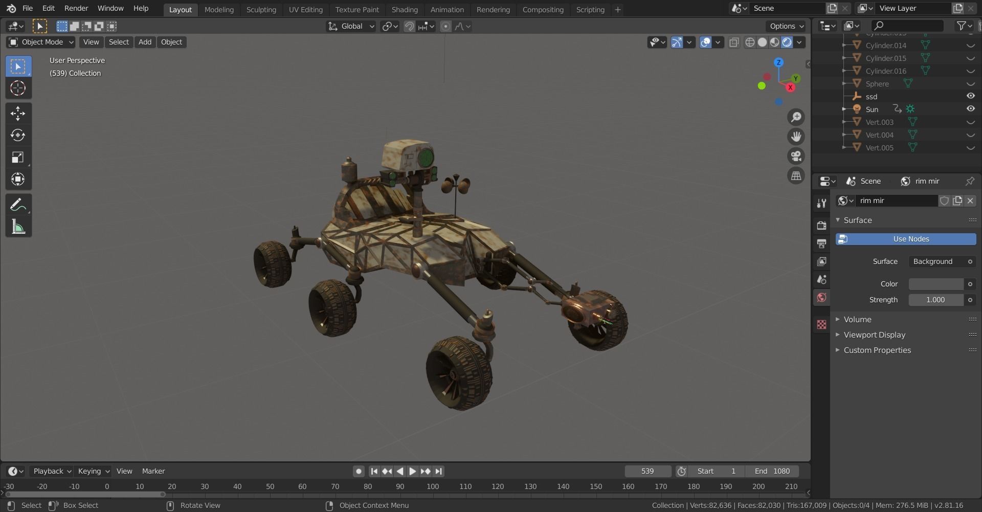 Mars Rover Free low-poly 3D model_3