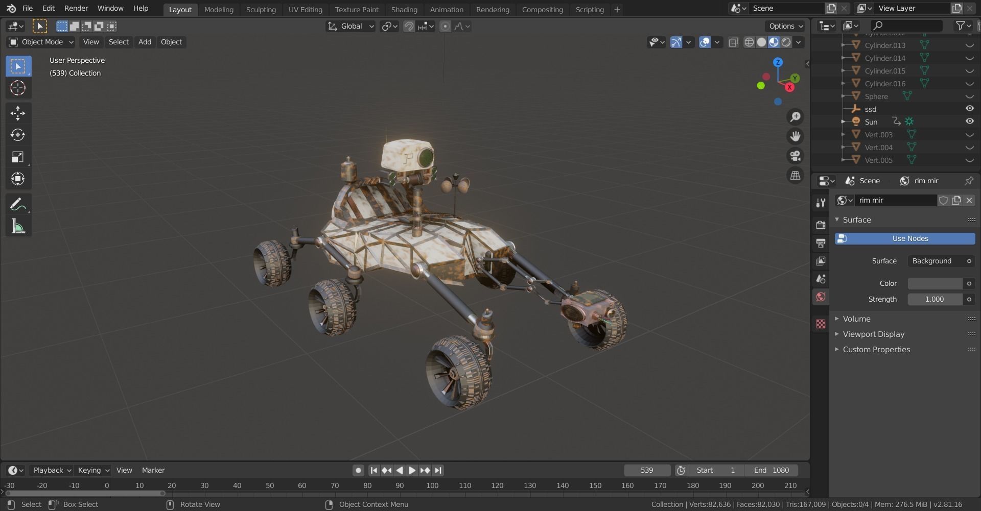 Mars Rover Free low-poly 3D model_5