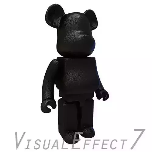 Black Leather Bear Brick 3D model