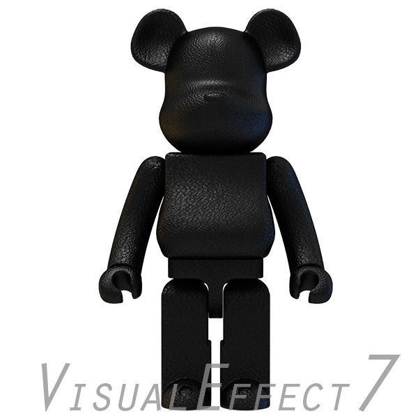 Black Leather Bear Brick 3D model_1