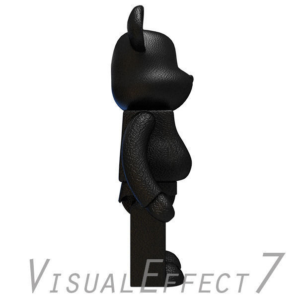 Black Leather Bear Brick 3D model_2