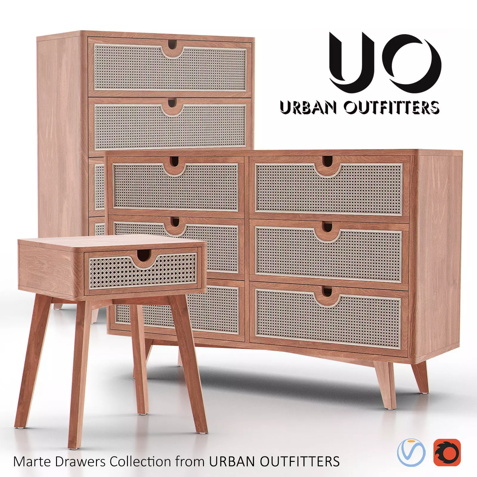 MARTE Drawer Collection 3D model_0
