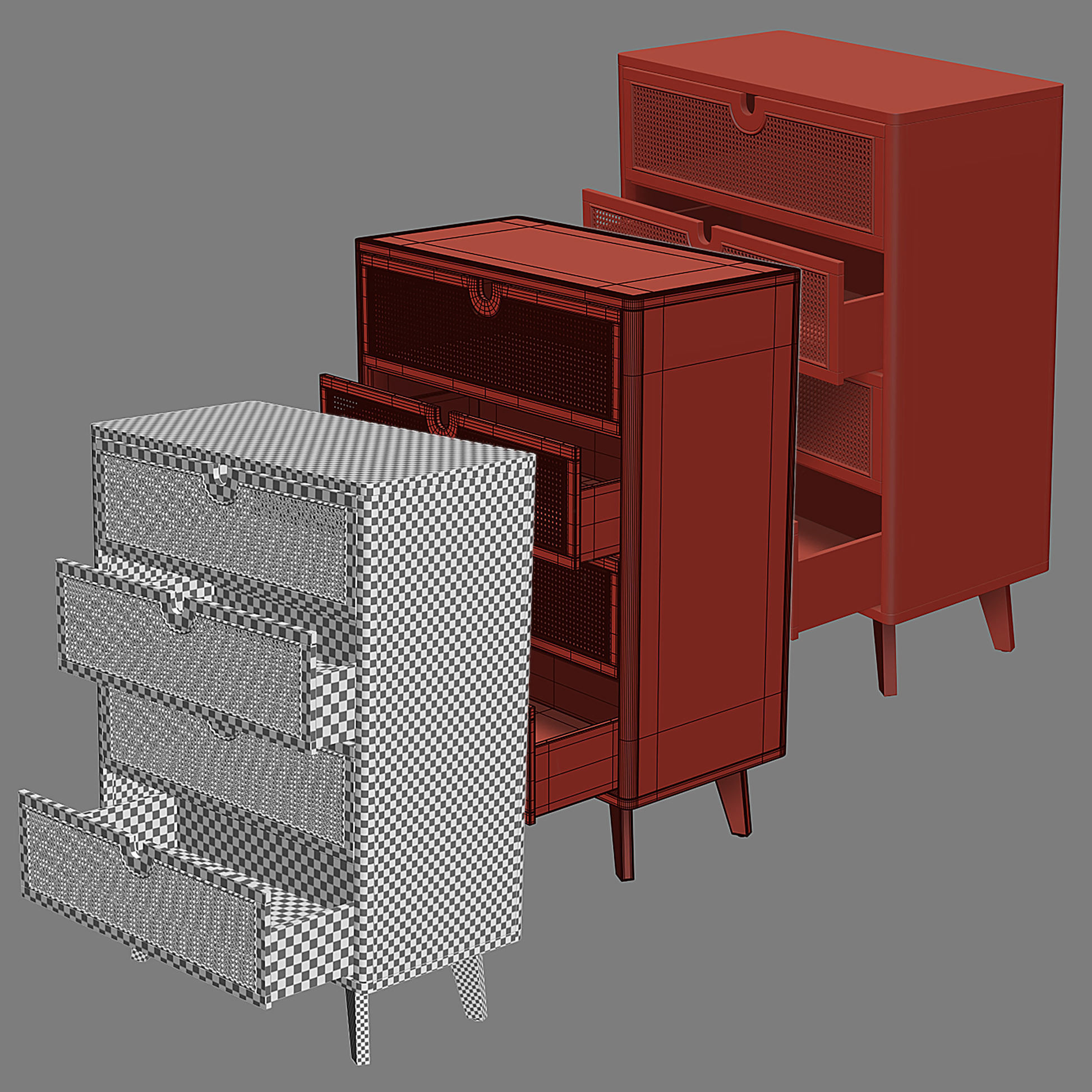 MARTE Drawer Collection 3D model_5