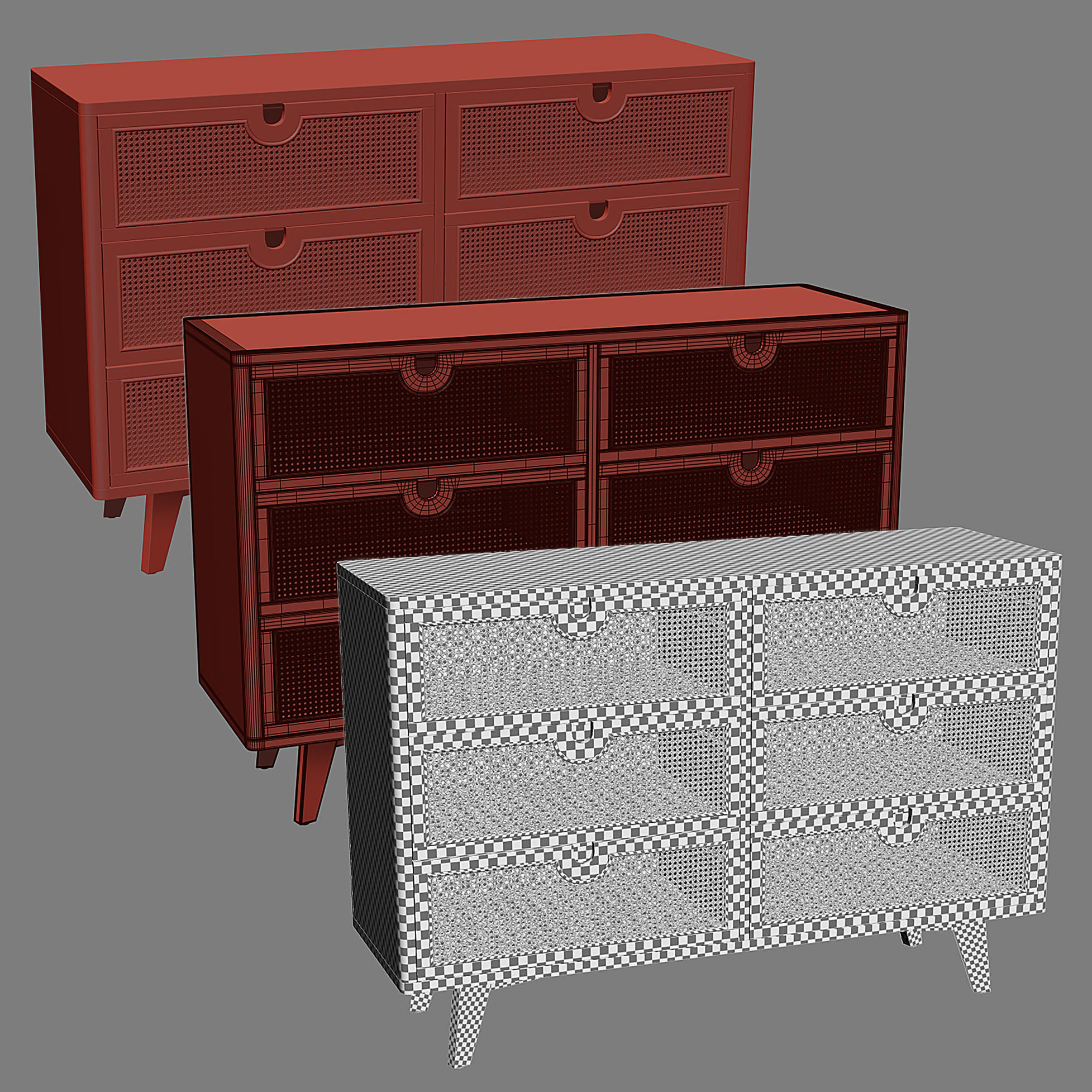 MARTE Drawer Collection 3D model_4