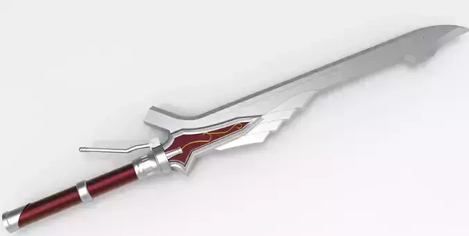 Sword Design red queen 3D model