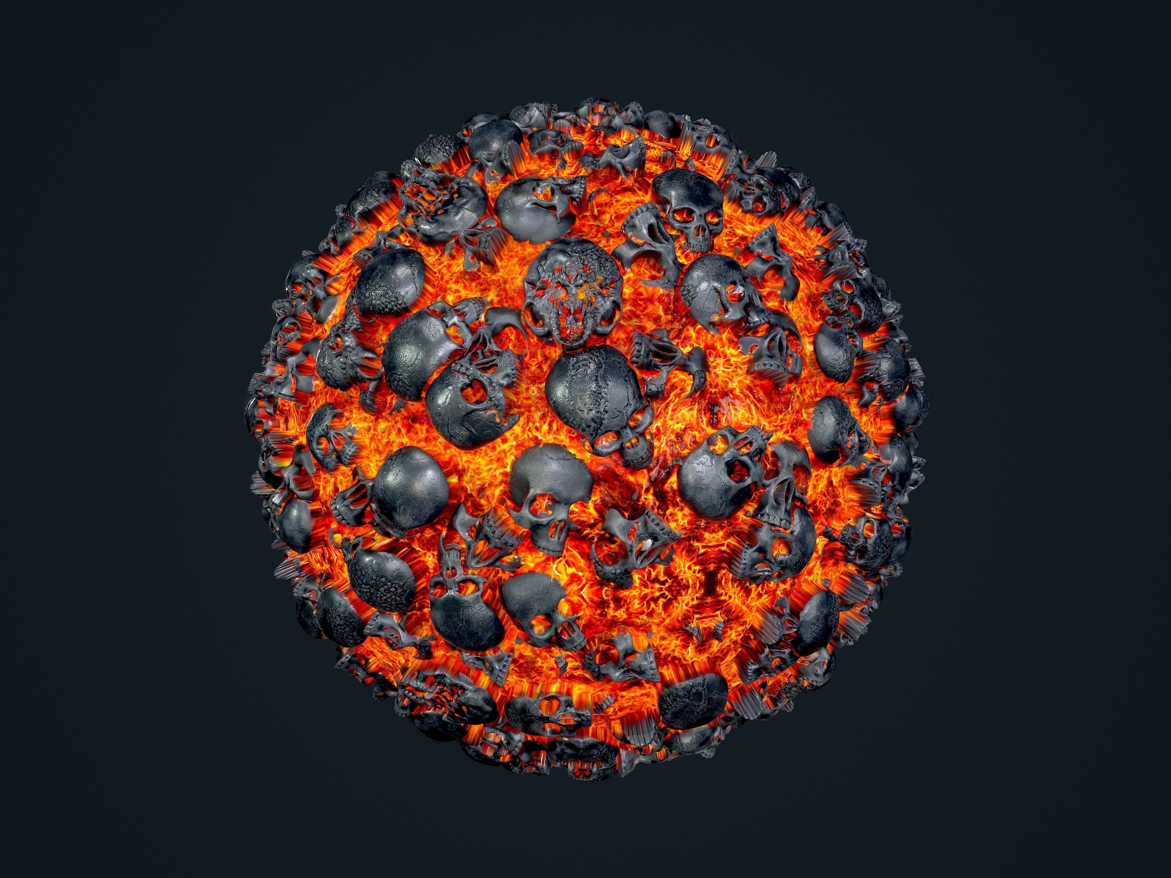 25 Lava Ground Terrain Seamless PBR Texture Pack Texture_12