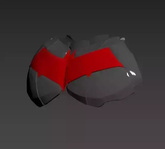 Batman Arkham Knight Red Hood Logo Chest Ads Neck  3D print model