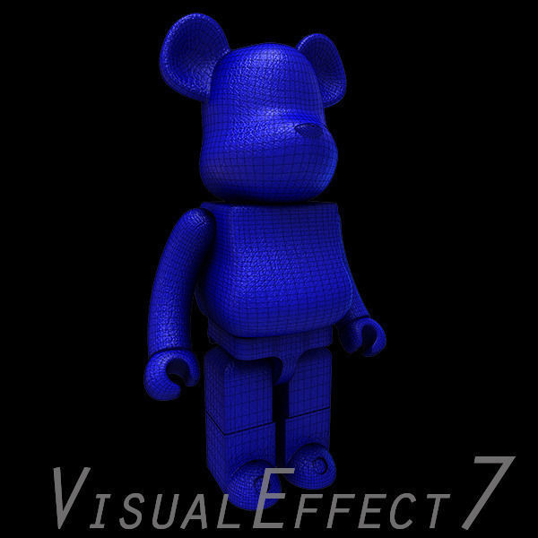 Blue Leather Bear Brick 3D model_1