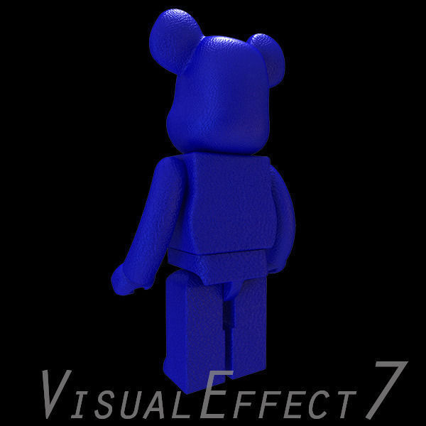 Blue Leather Bear Brick 3D model_5