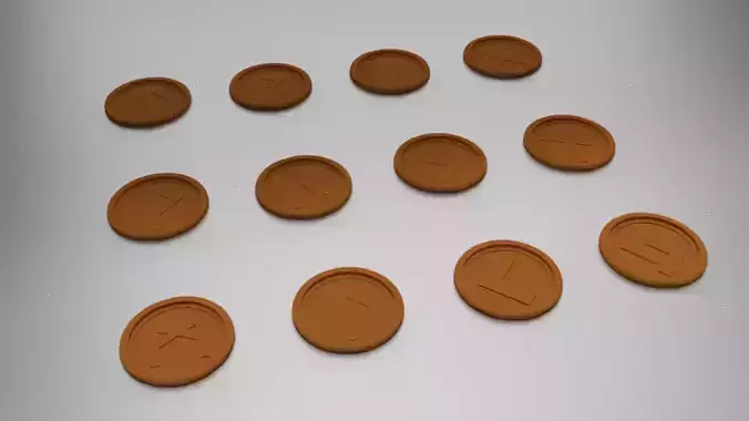 25 Norse Rune Coasters