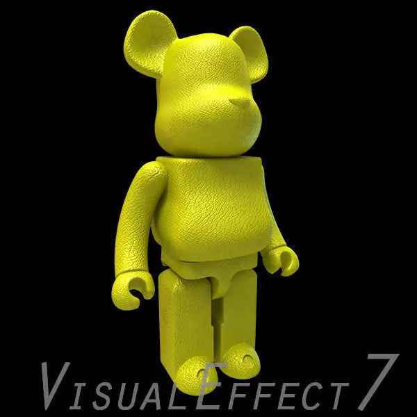 Yellow Leather Bear Brick 3D model