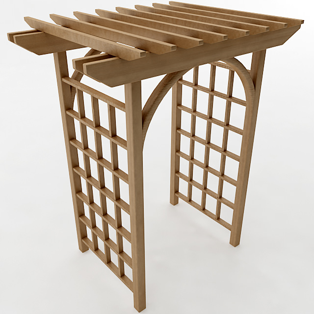 Arbor Trellis Style 1 3D model_3
