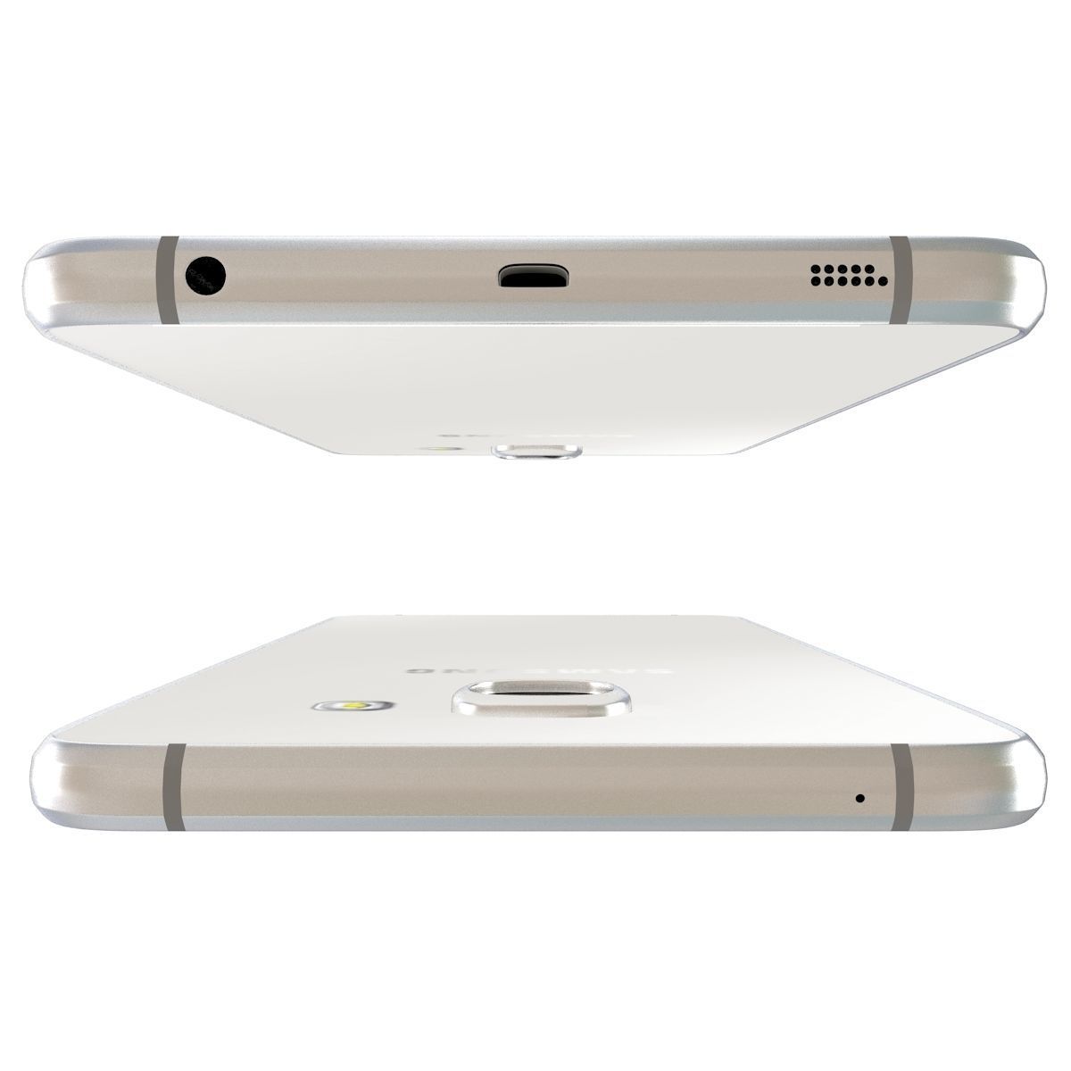 Samsung Galaxy A5 2016 White 3D model_8