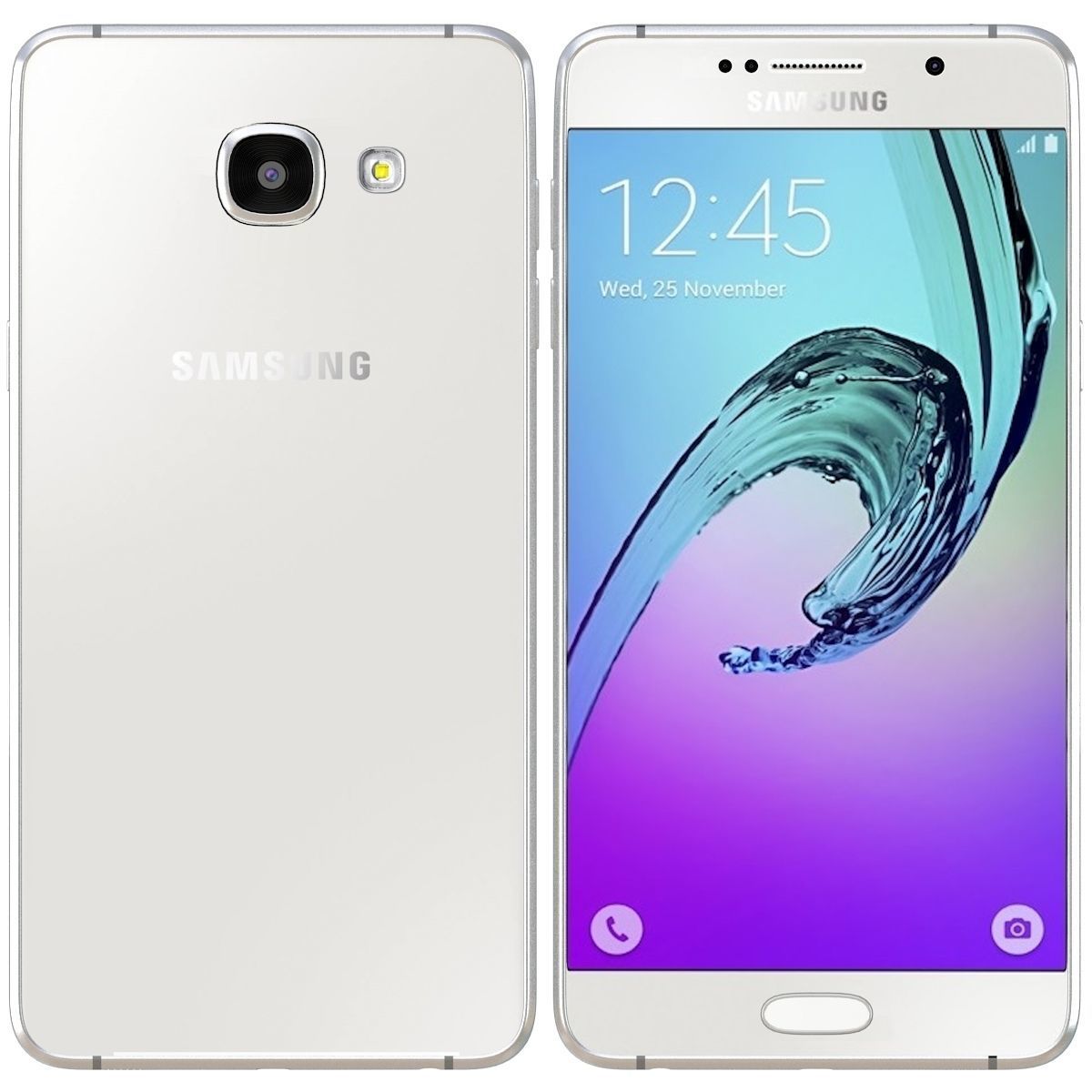 Samsung Galaxy A5 2016 White 3D model_2