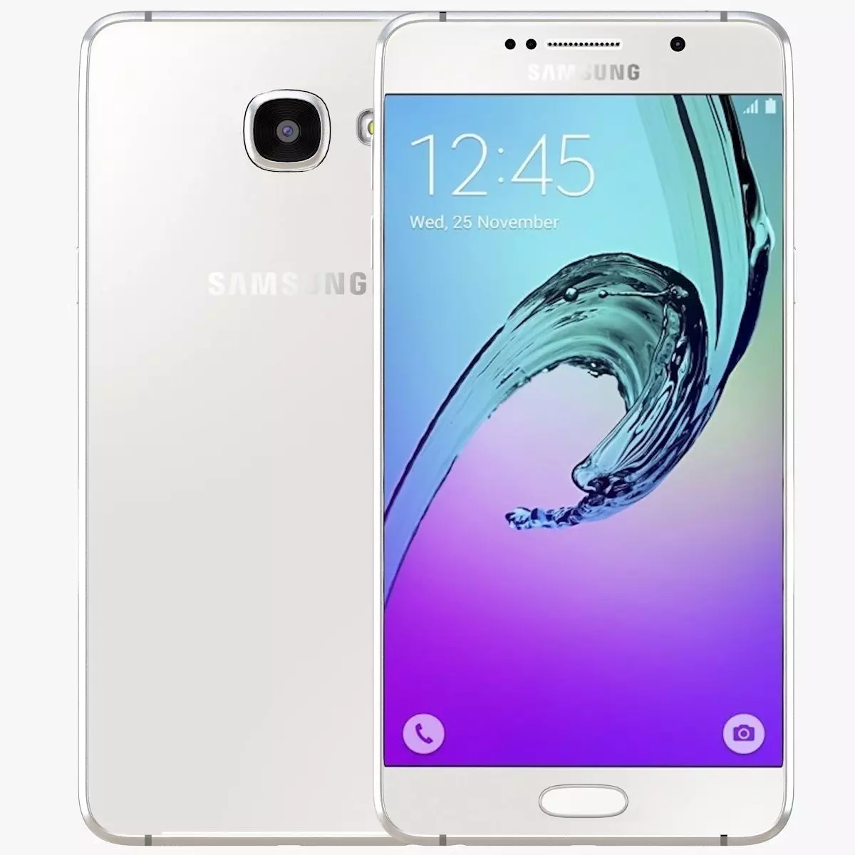 Samsung Galaxy A5 2016 White 3D model_0