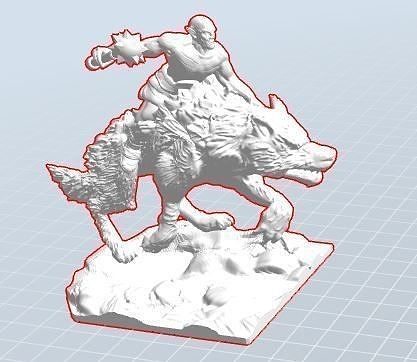 Orc - Rider 3D print model