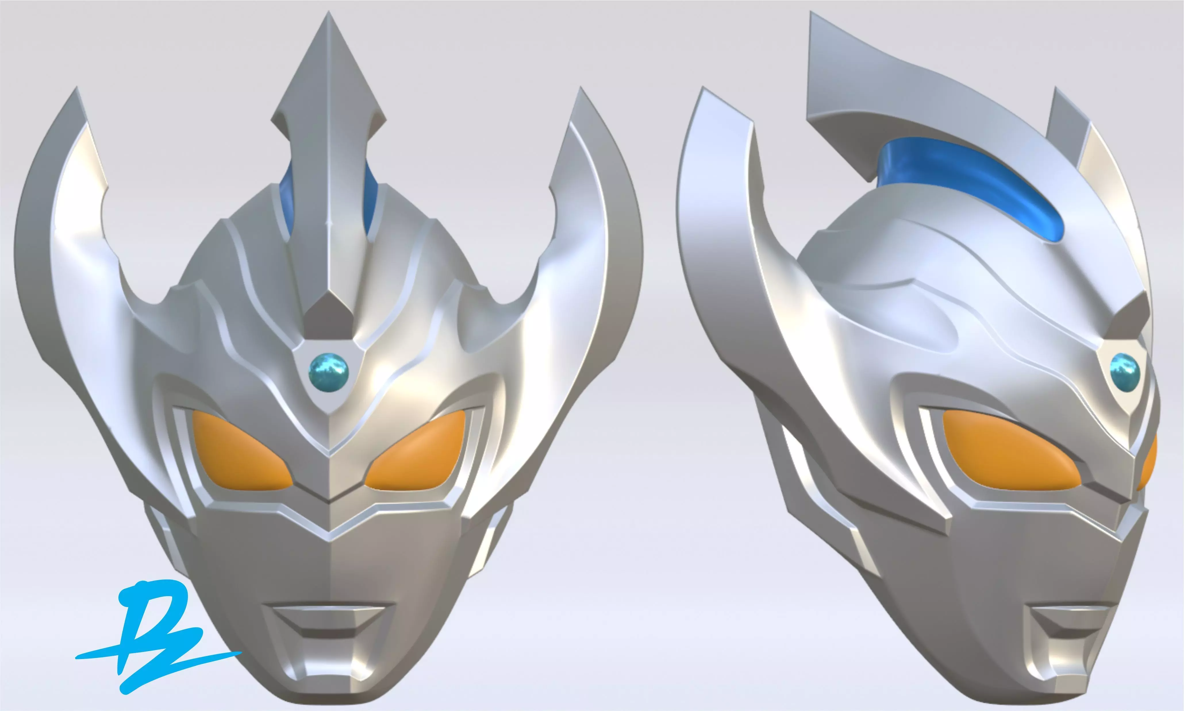 Mask Ultraman Taiga 3D print model_0