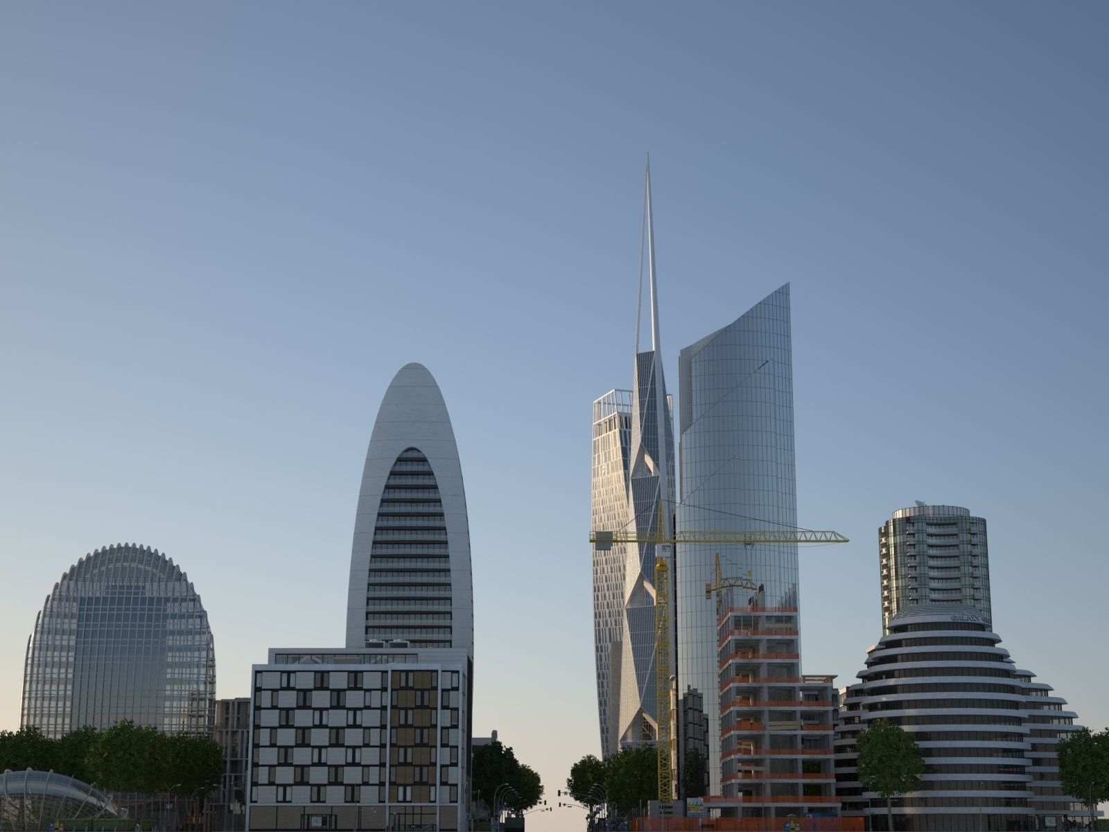 City KC8 Low-poly 3D model_46