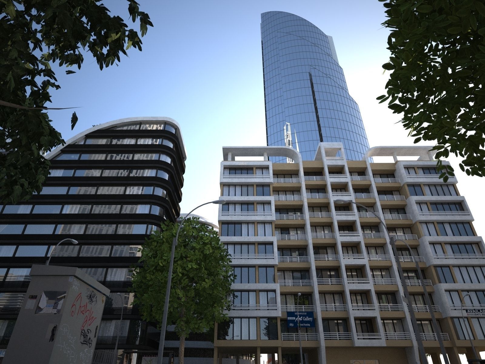 City KC8 Low-poly 3D model_21