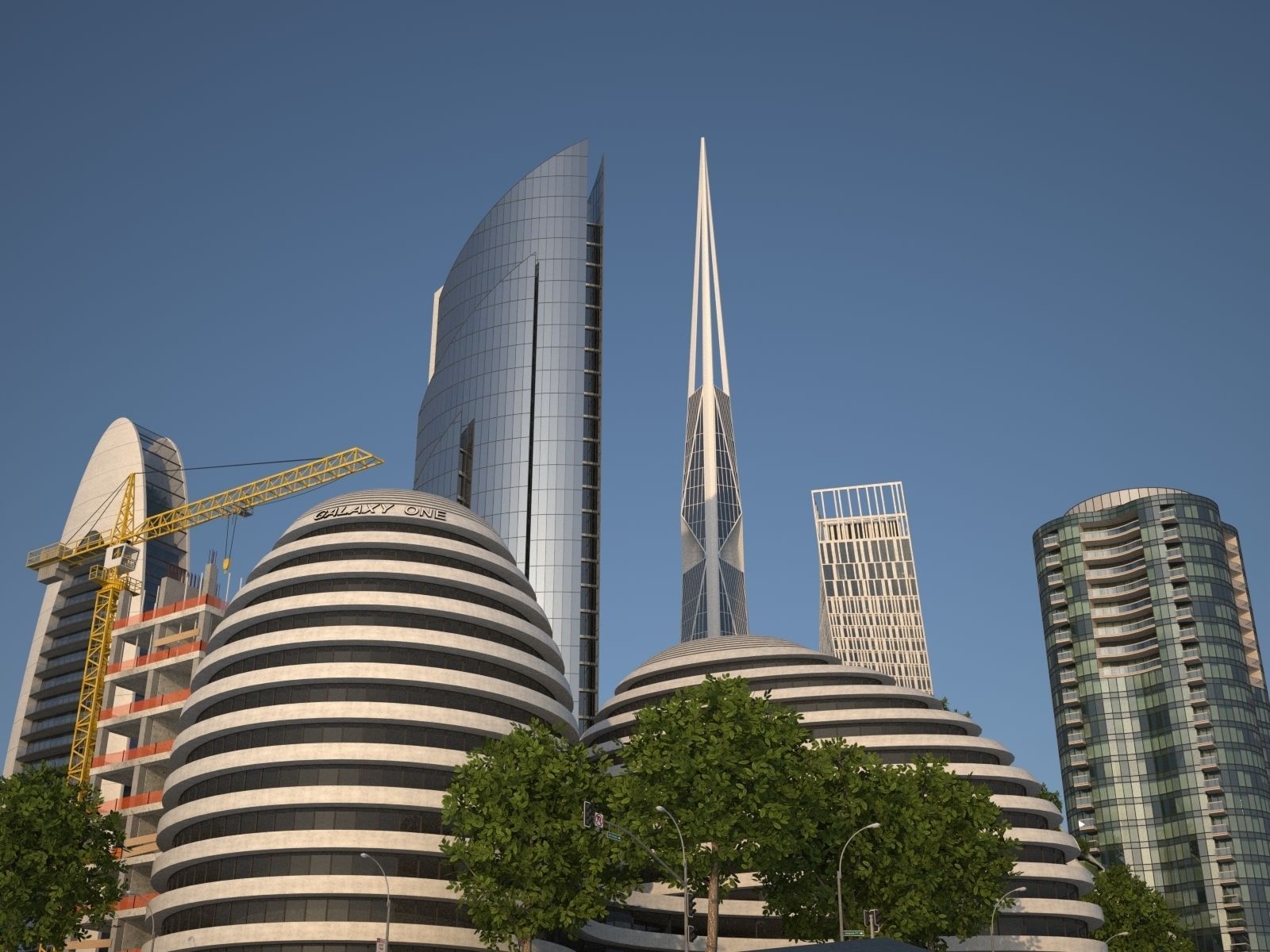 City KC8 Low-poly 3D model_52