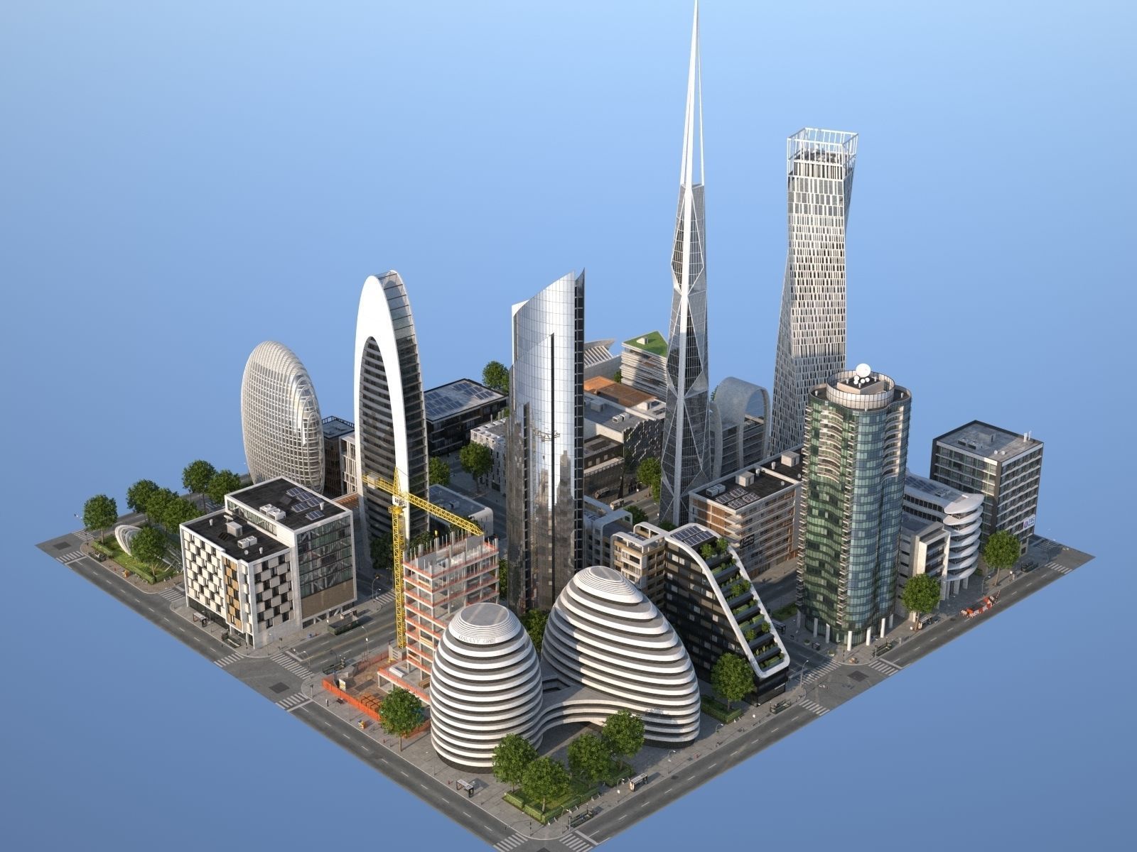 City KC8 Low-poly 3D model_13