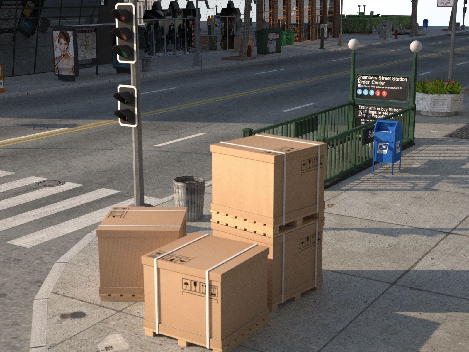 City KC8 Low-poly 3D model_15