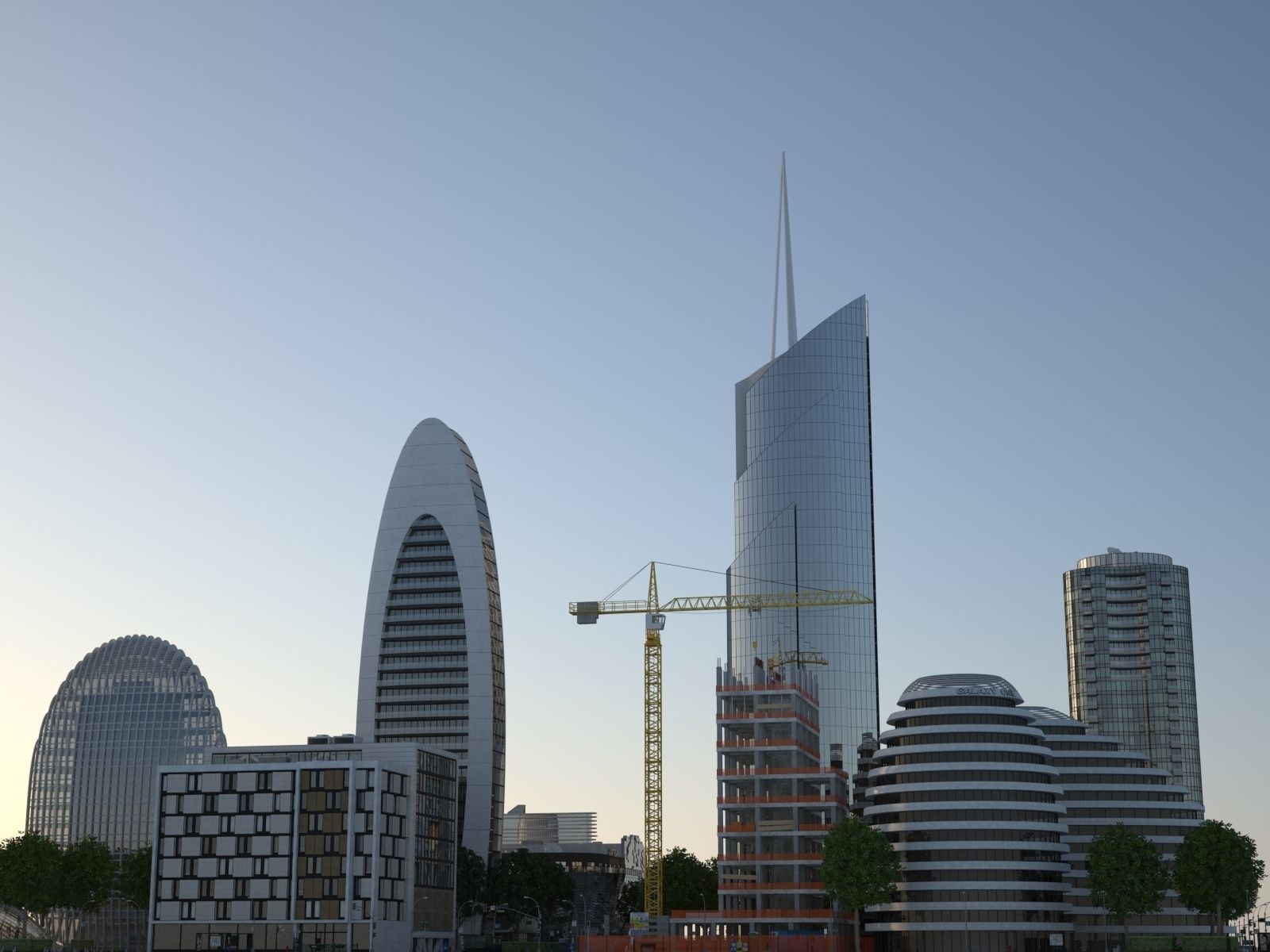 City KC8 Low-poly 3D model_45