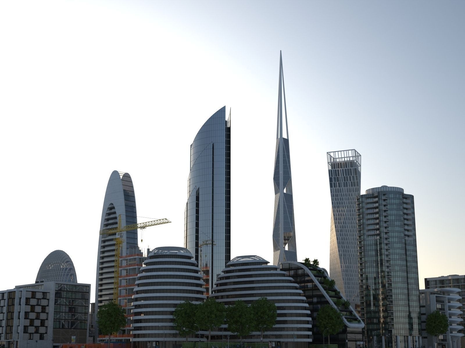 City KC8 Low-poly 3D model_44