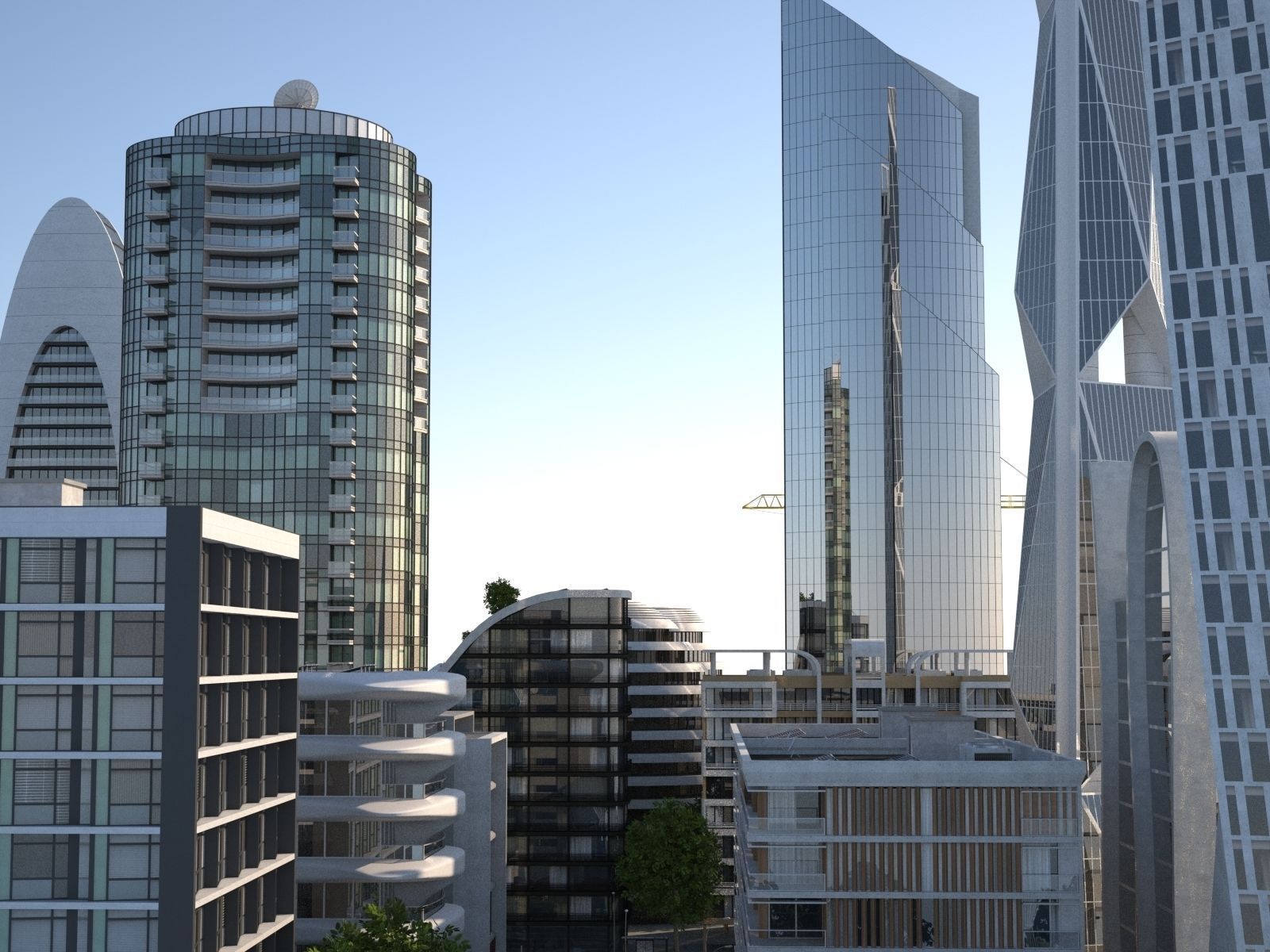 City KC8 Low-poly 3D model_35