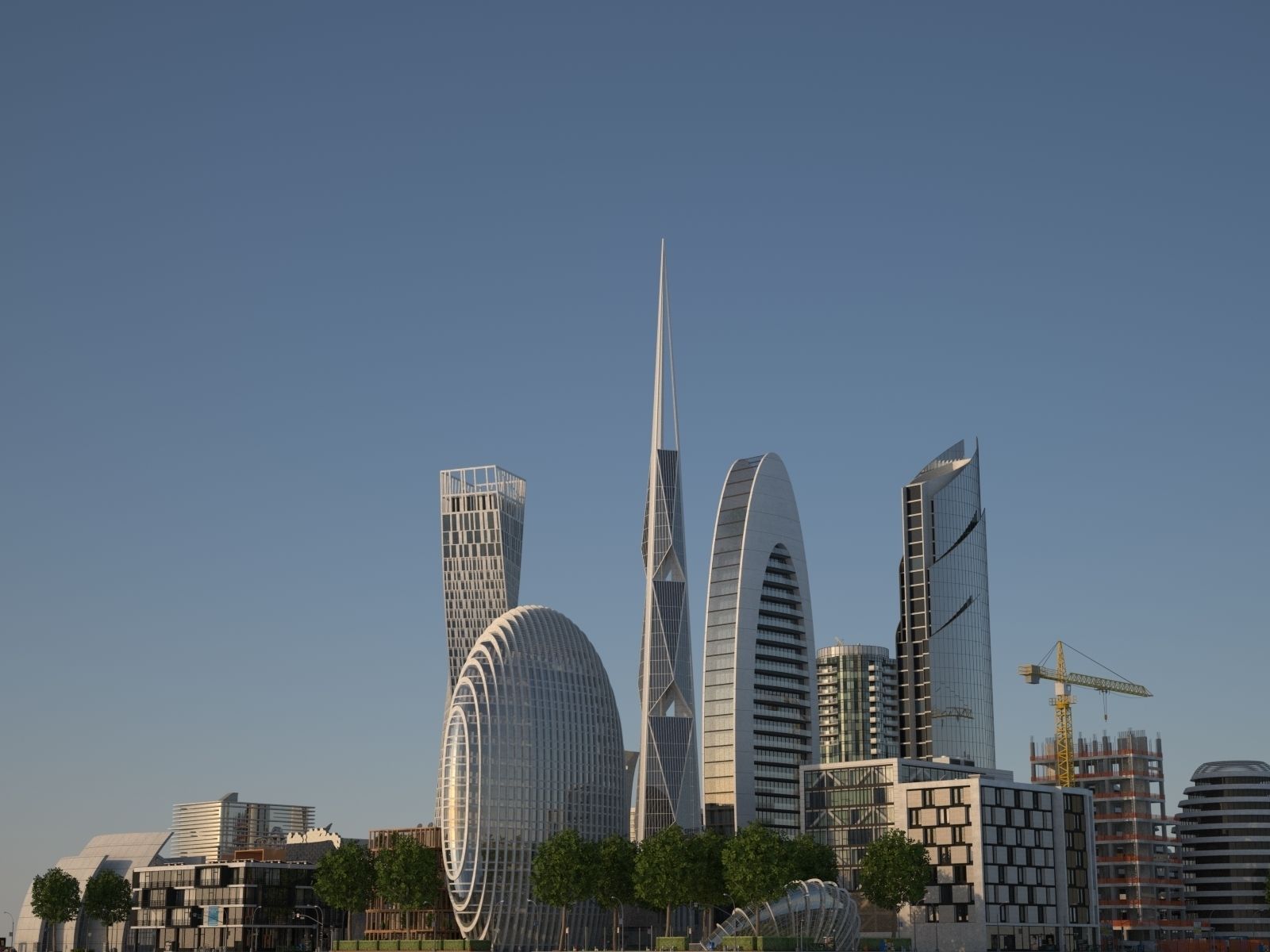 City KC8 Low-poly 3D model_47