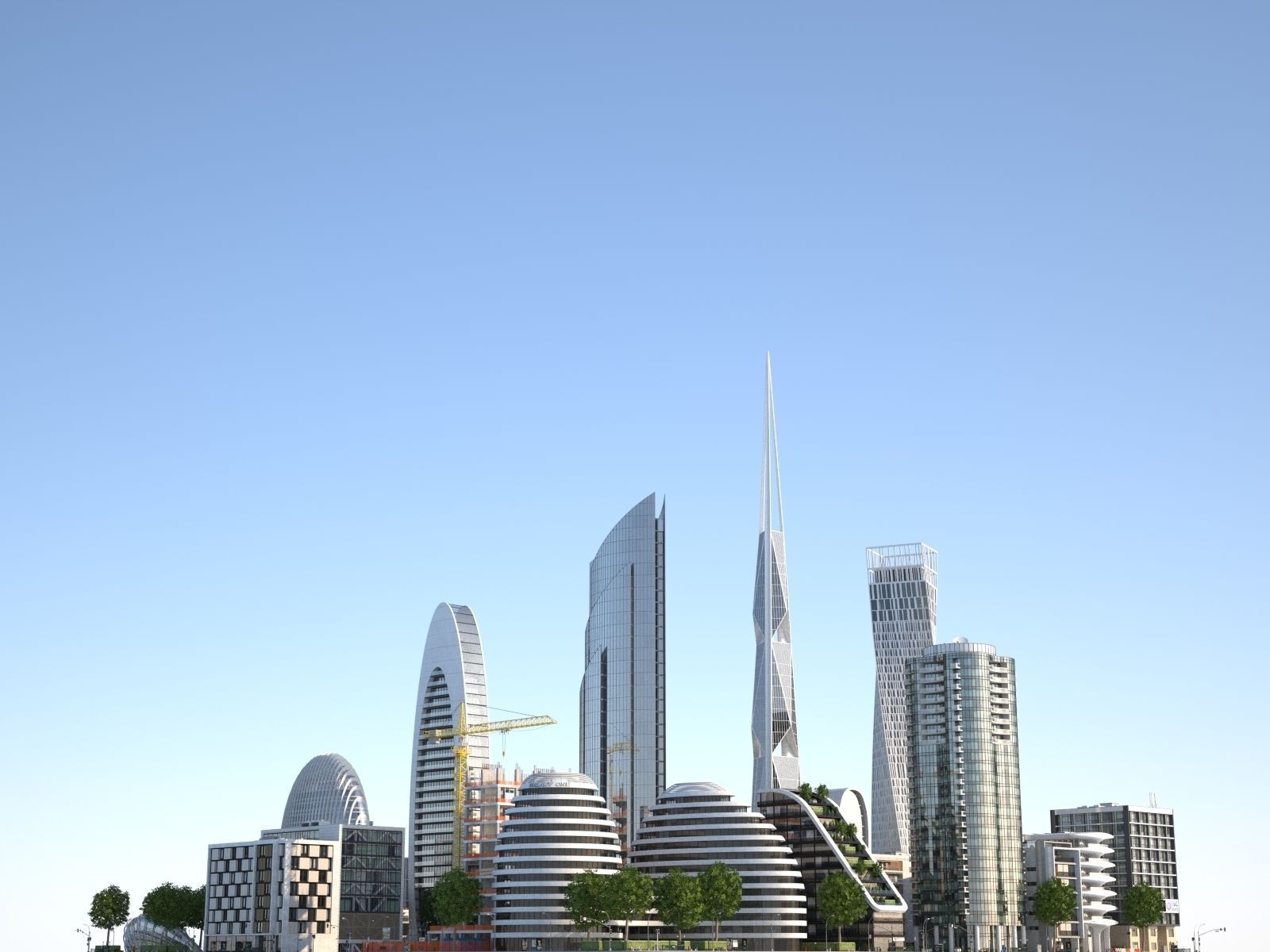 City KC8 Low-poly 3D model_20