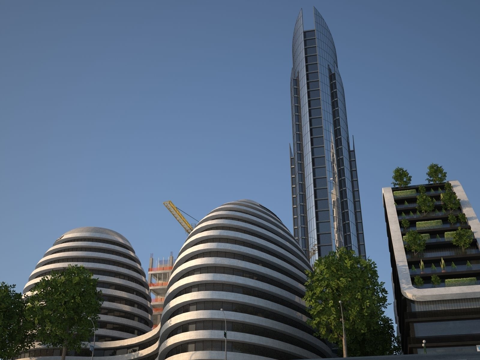 City KC8 Low-poly 3D model_50