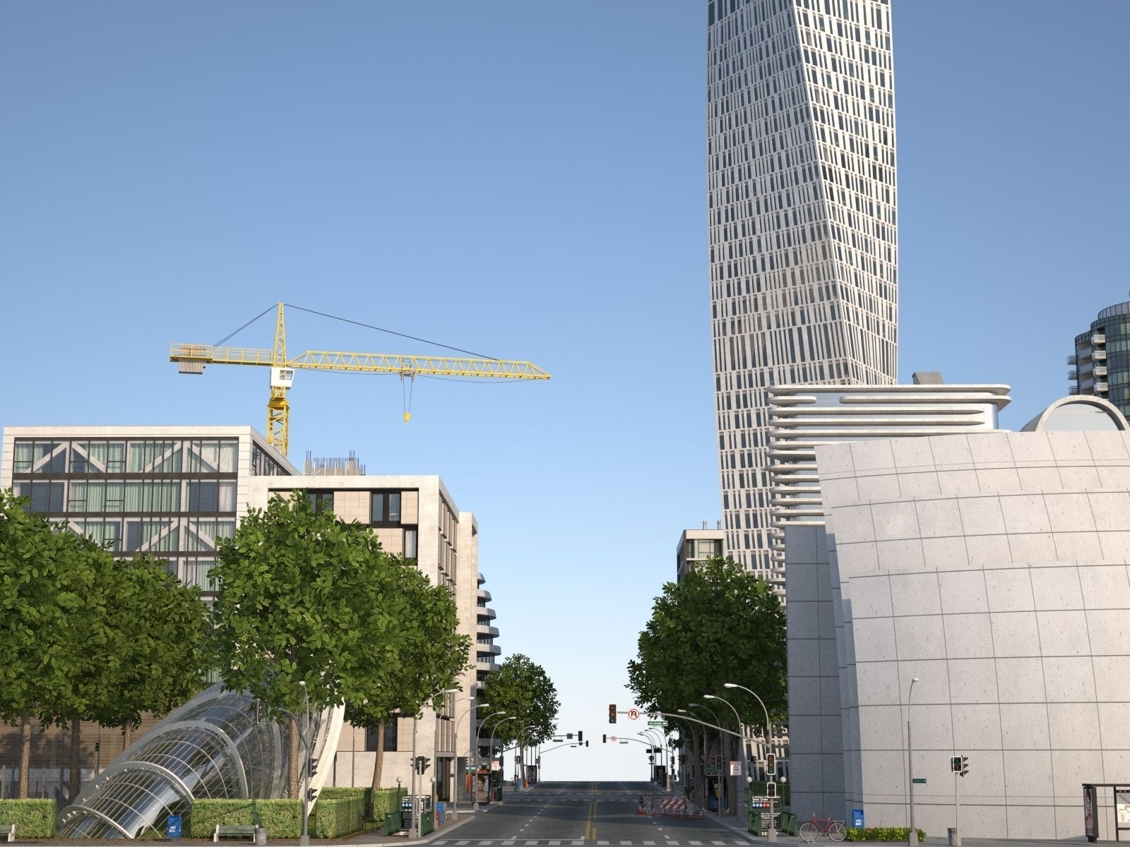 City KC8 Low-poly 3D model_40