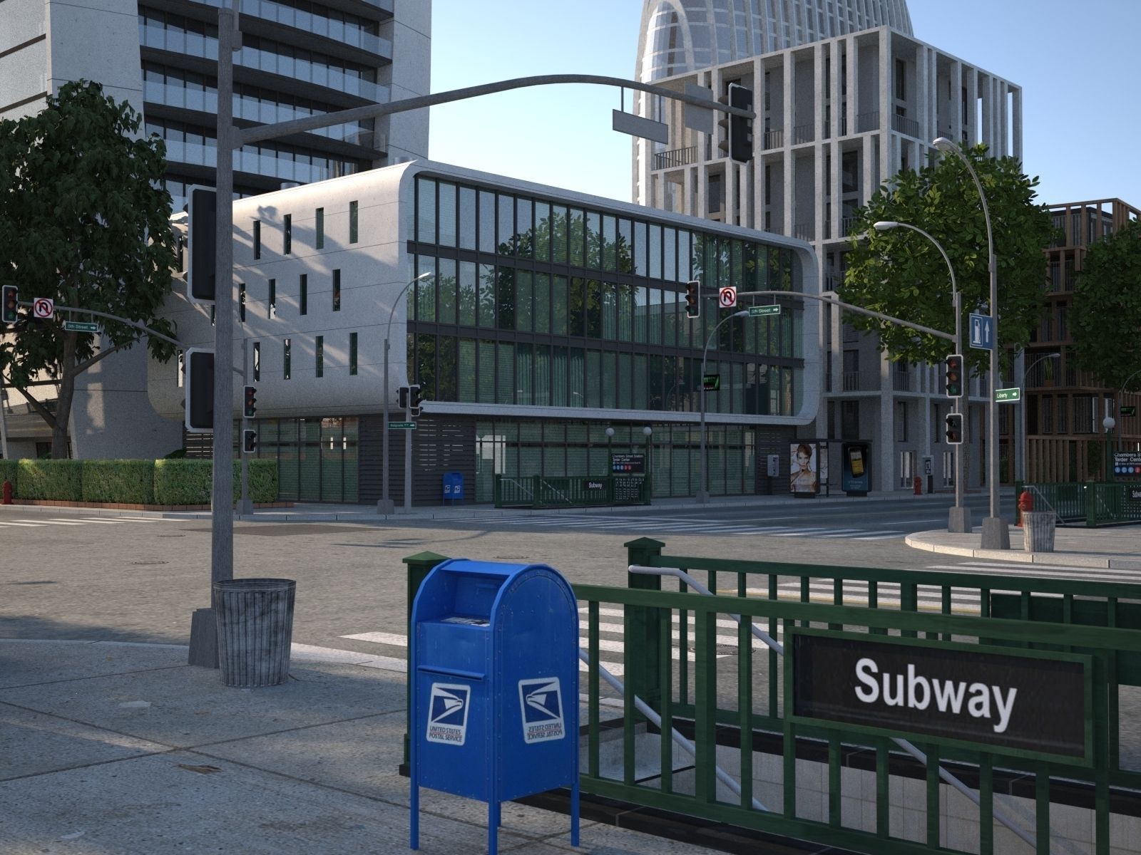 City KC8 Low-poly 3D model_56