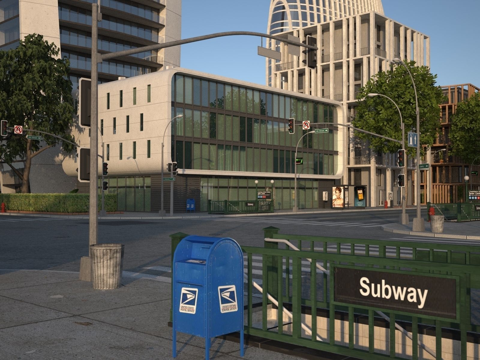 City KC8 Low-poly 3D model_53