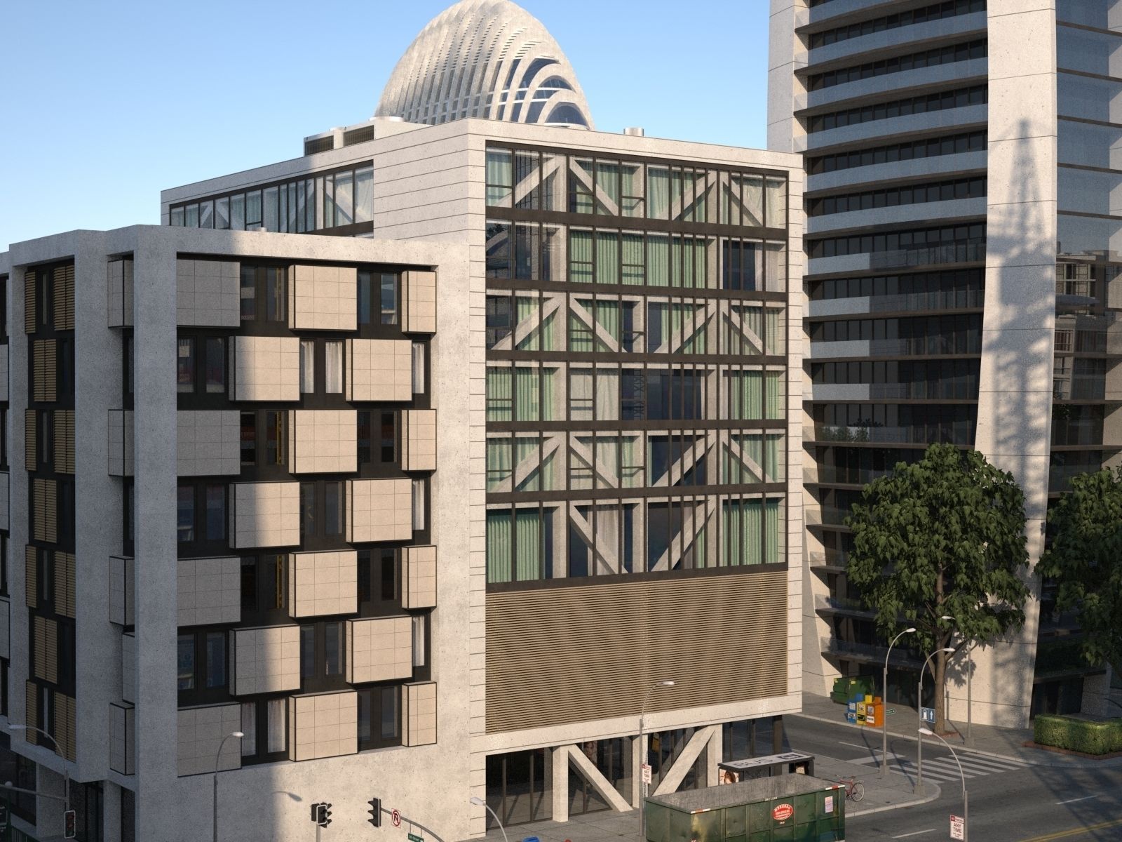 City KC8 Low-poly 3D model_29