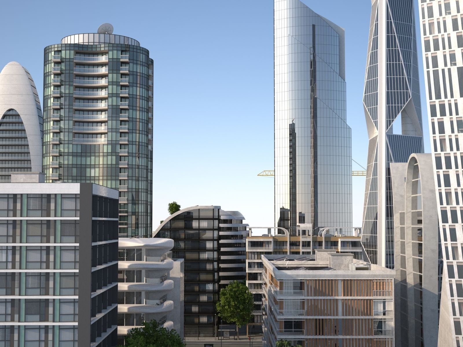 City KC8 Low-poly 3D model_36