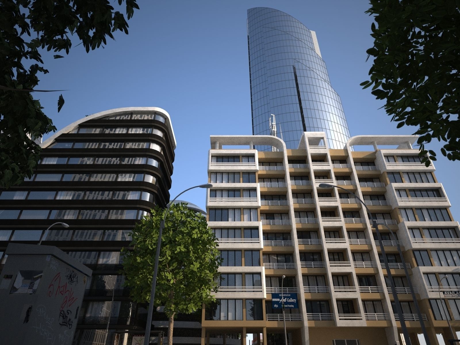 City KC8 Low-poly 3D model_22